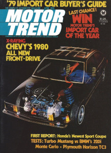 MOTOR TREND 1979 APR - PRELUDE, HORIZON, RED WAGON